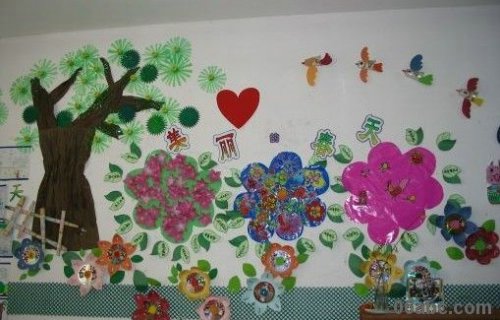 幼儿园春天来了主题墙饰