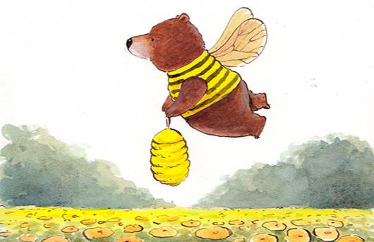 小熊采蜂蜜的故事